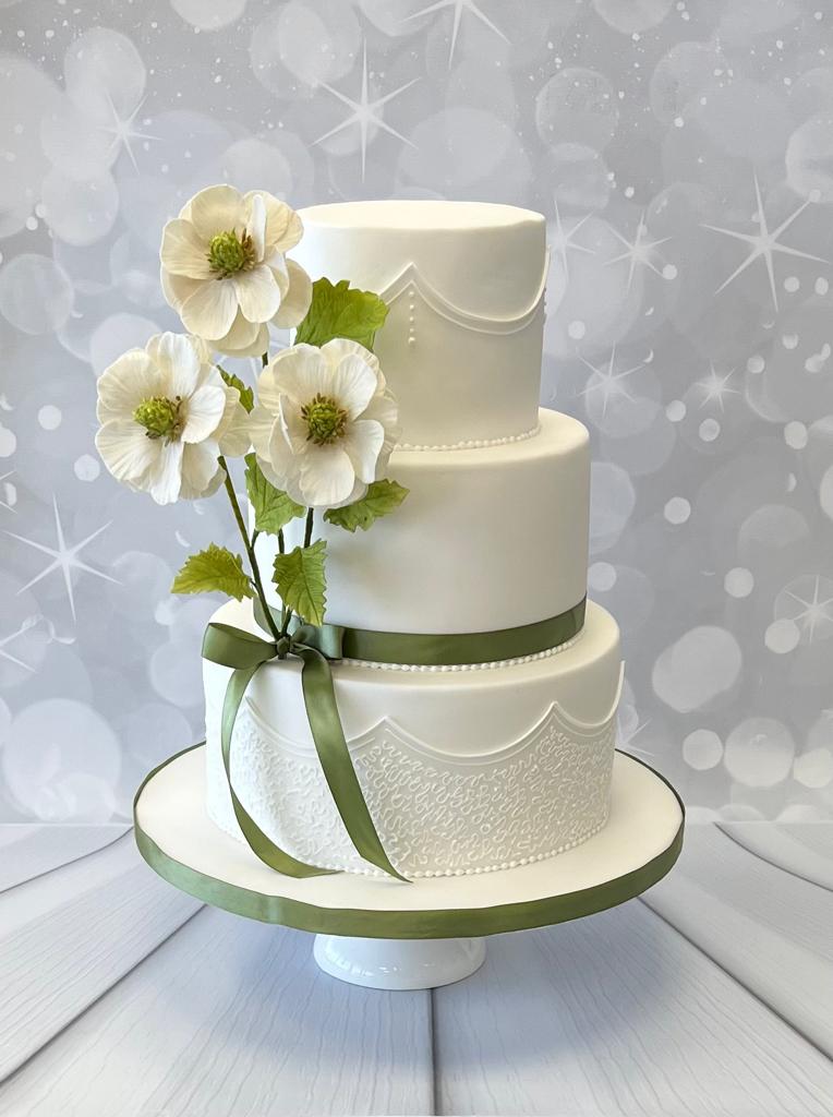 Saturday January Stacked Wedding Cake