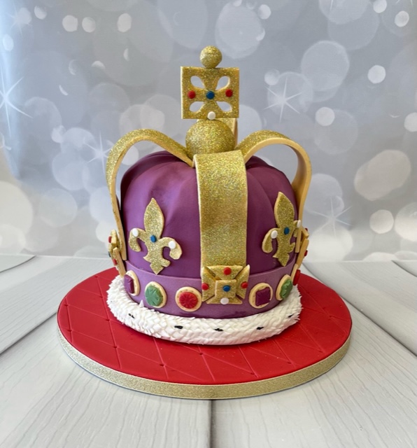 April Saturday Coronation Crown Cake