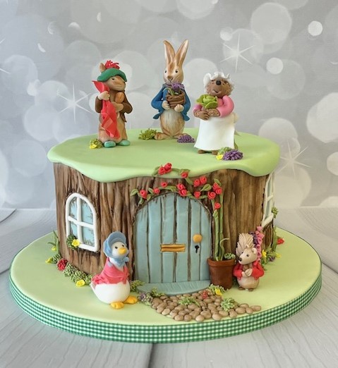 April Thursday Evening "Beatrix Potter theme  cake"