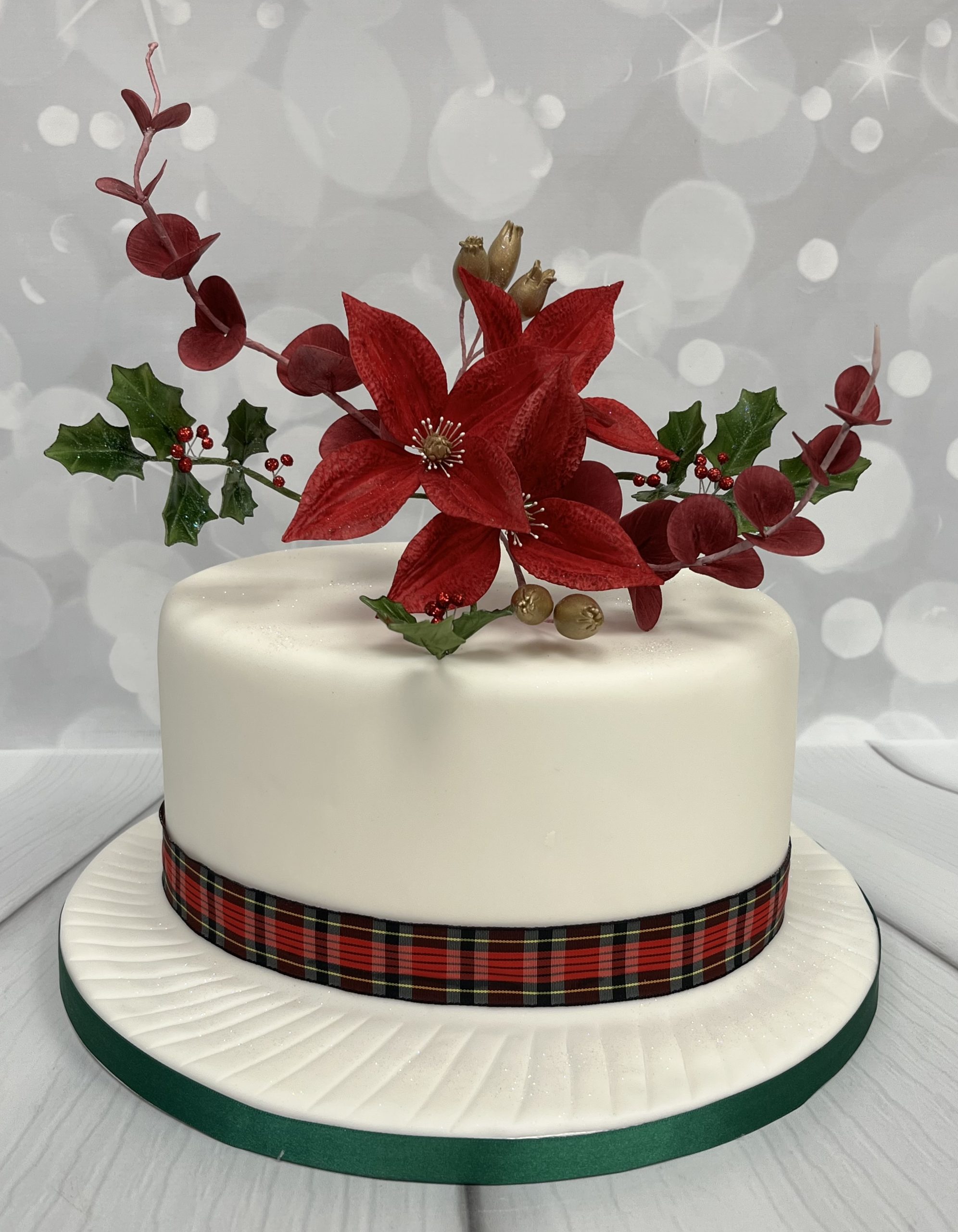 November Tuesday Morning Christmas Flower Spray