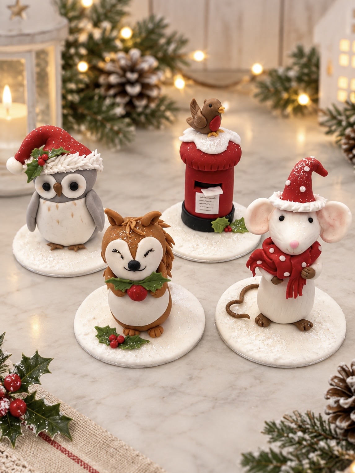 November Saturday Christmas Cake Toppers
