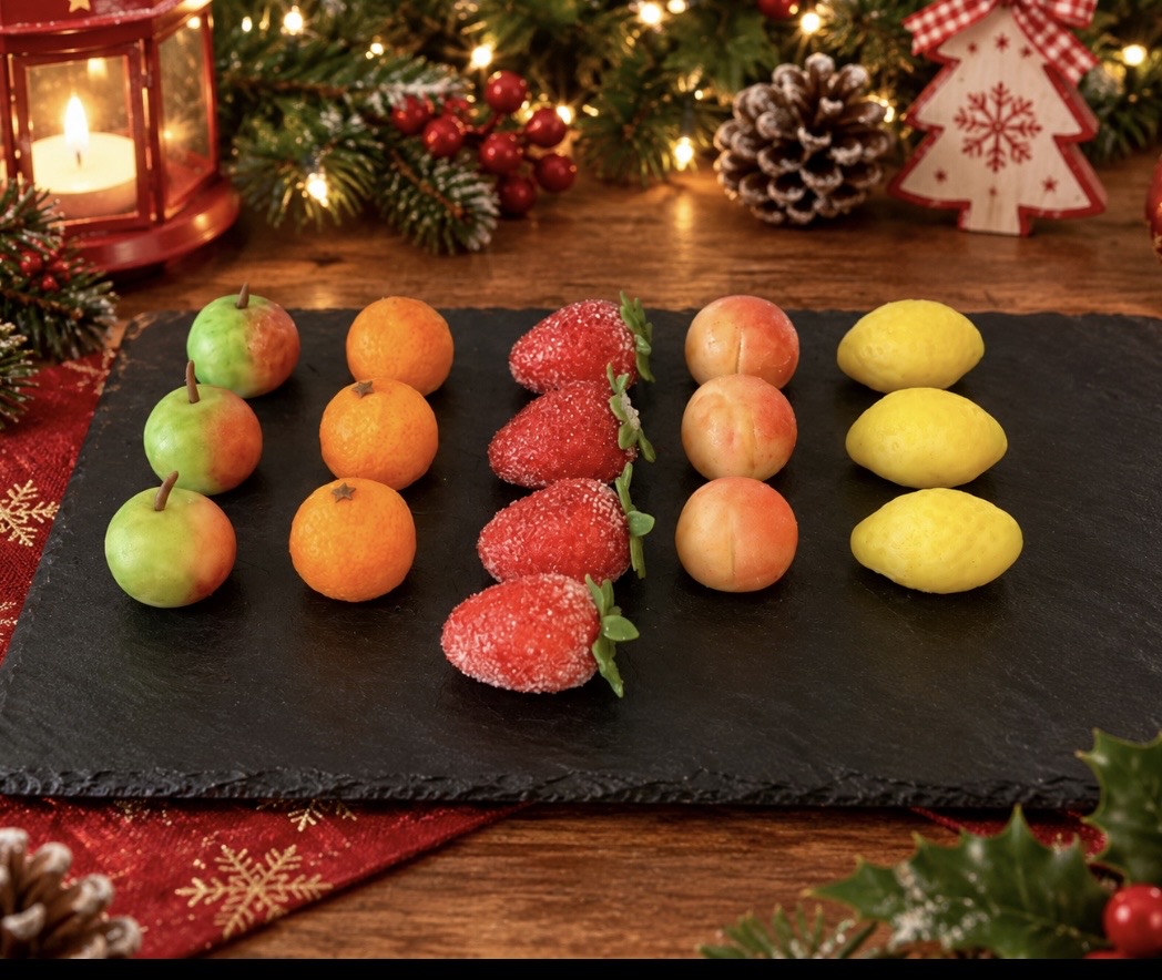 November Saturday Christmas Marzipan fruits